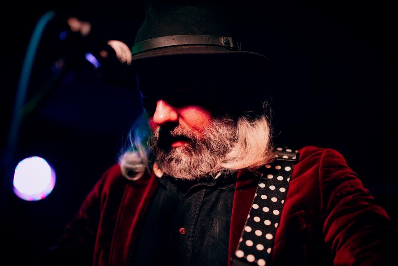 Top Secret Rock Stars performing live at Junction Bar Berlin 2025 – Scenic view on guitarist Bonelender